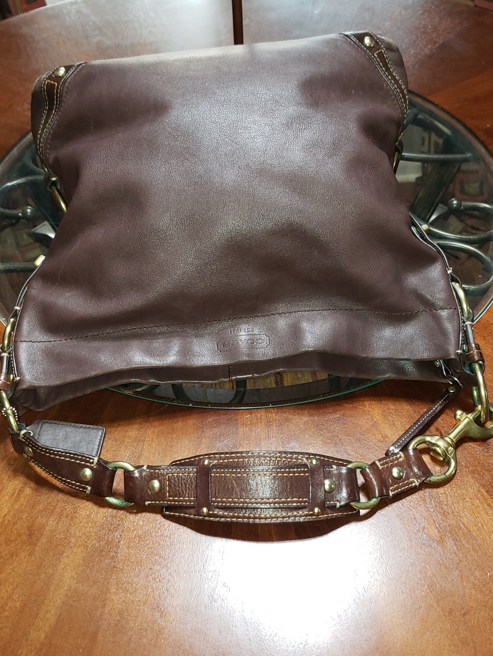 💘🖤💘 BROWN COACH CARLY LIMITED EDITION LEATHER SHOULDER VINTAGE HOBO BAG 10616 - Picture 6 of 13